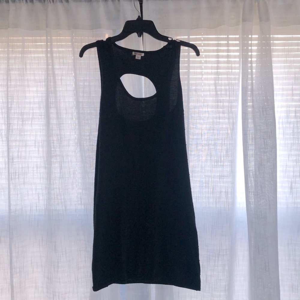 Black knitted dress